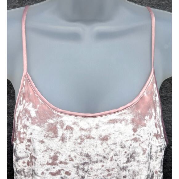 VICTORIAS SECRET Nightgown- Pink, Velvet, Adjustable Straps, Size XS/S - Picture 3 of 4